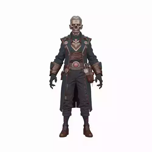 Detailed Elite Undead Royal Apothecary Society Member 3D Model