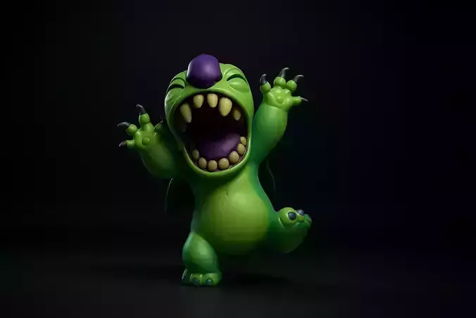Cute Monster Stitch Collectible Figurine  Alien Creature Toy