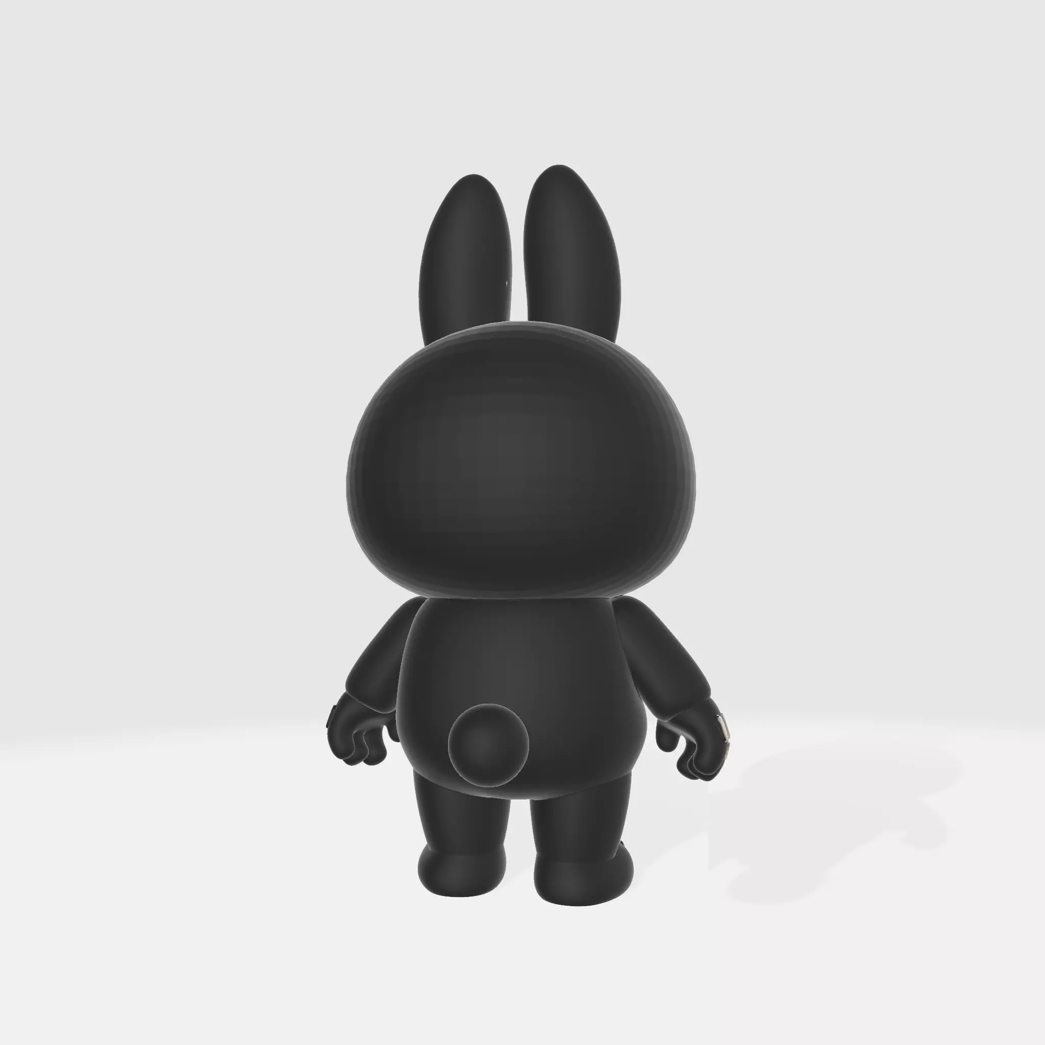 Labubu Skeleton Bunny Figurine Cute Spooky Collectible 3D print model_3