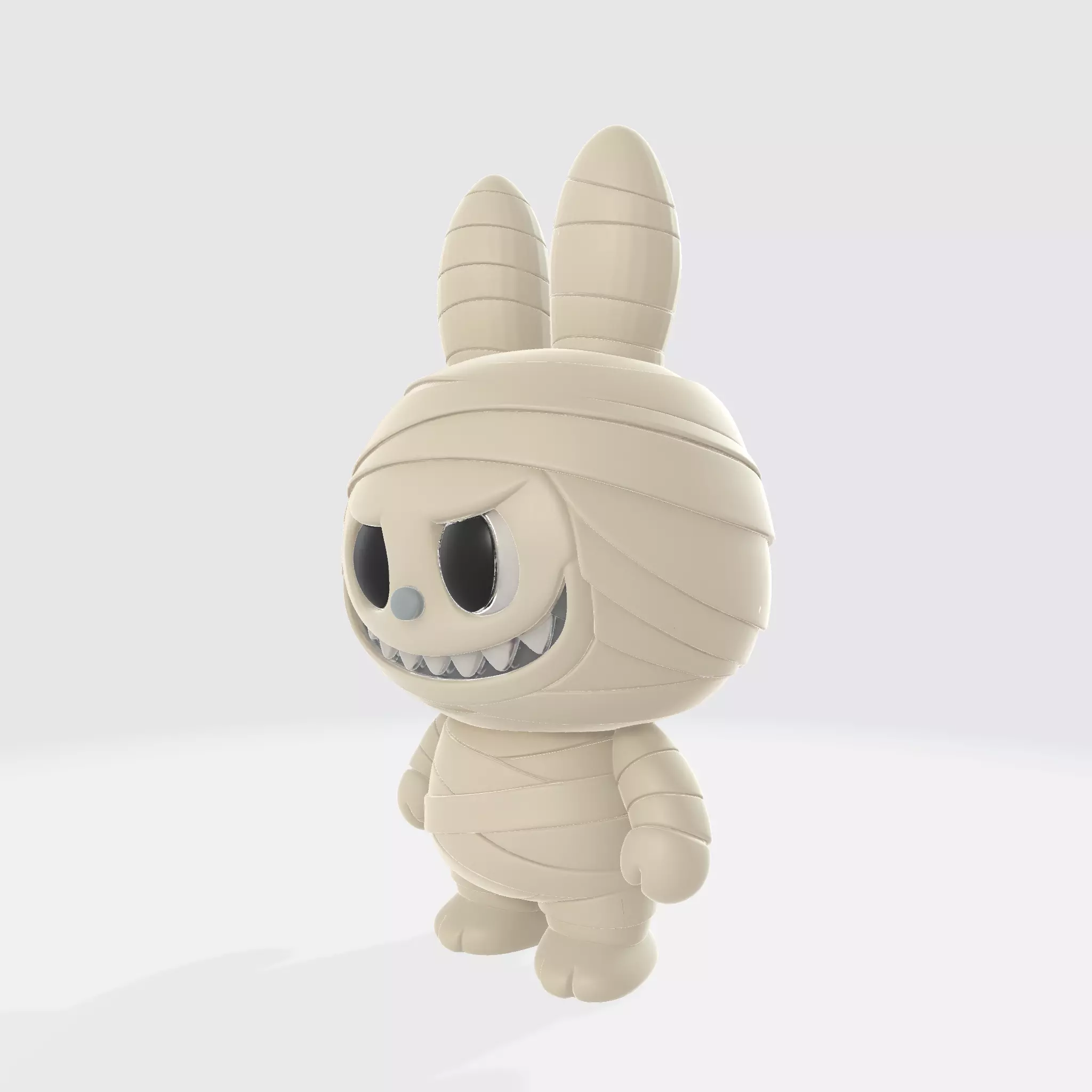 Labubu Mummy Bunny Figure Creepy Cute Halloween Decor 3D print model_2