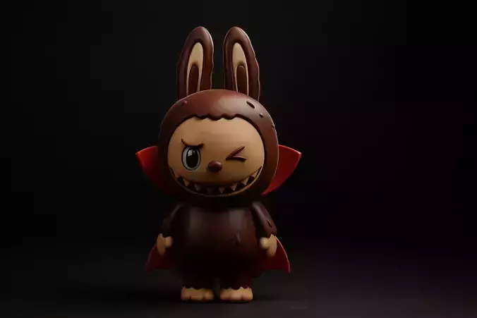 Labubu Vampire Bunny Figurine Halloween Labubu Collectible