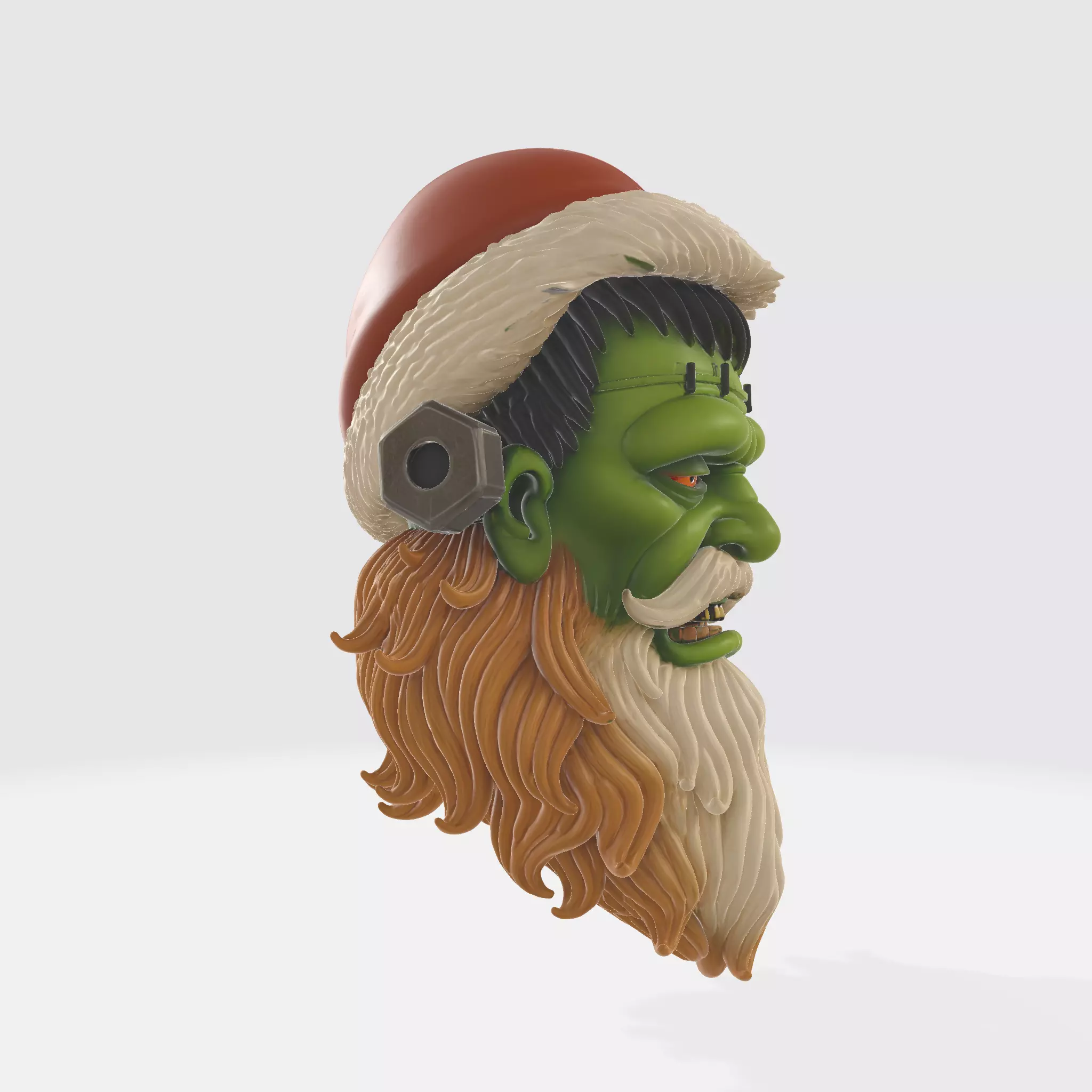 Frankenstein Santa Claus Christmas Ornament Holiday Monster  3D print model_4