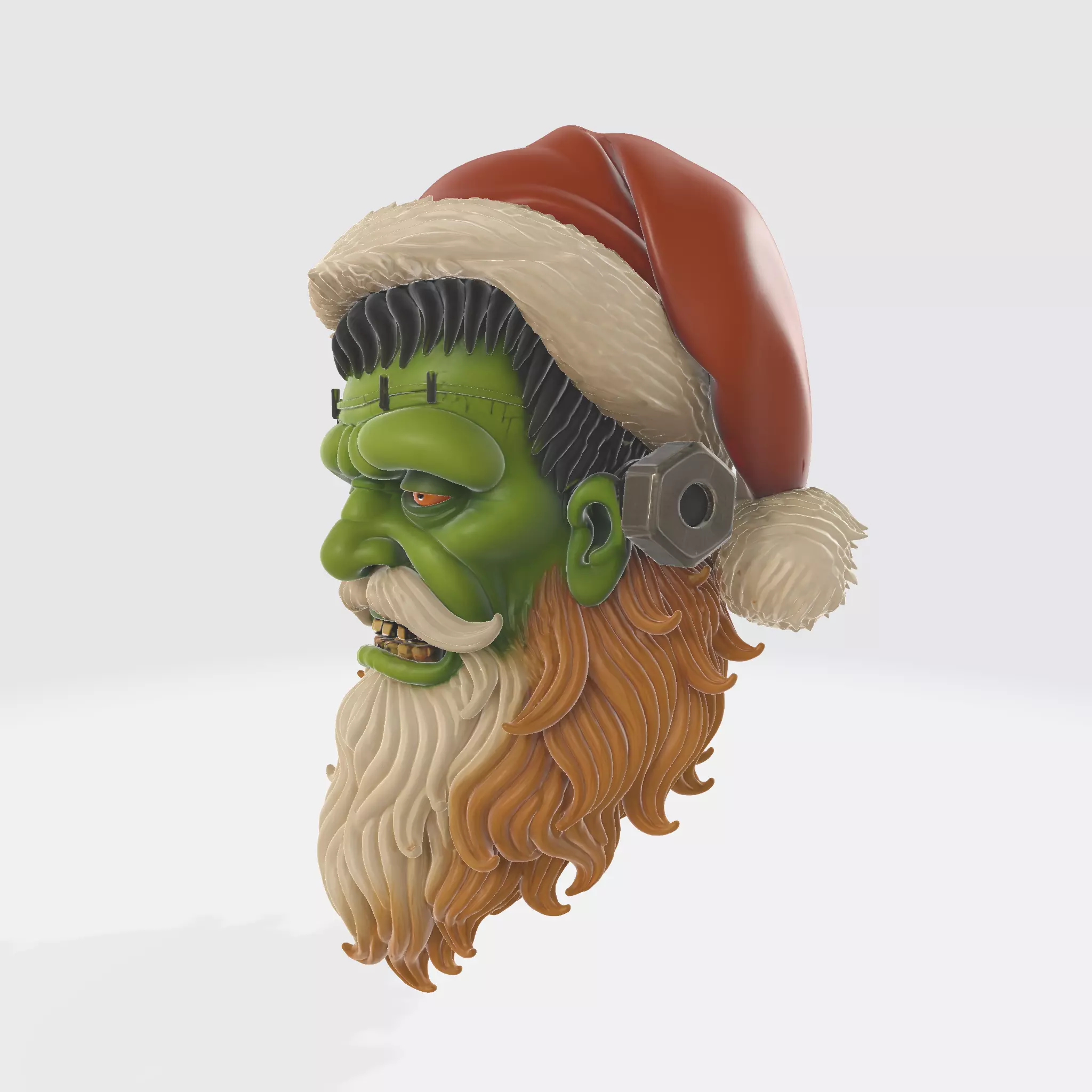 Frankenstein Santa Claus Christmas Ornament Holiday Monster  3D print model_2
