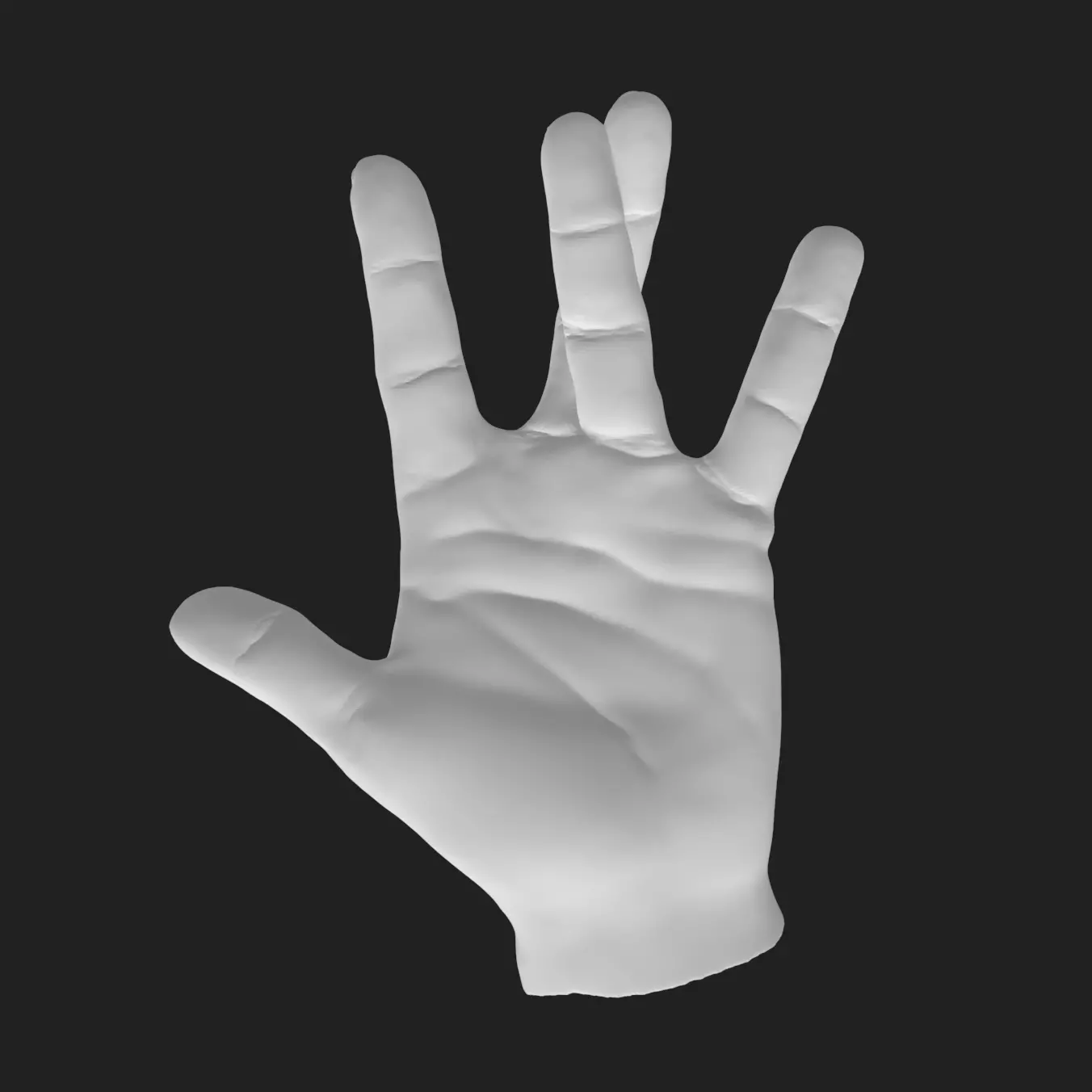 West Side Hand STL - Call Me Hip Hop Decor 3D Printable 3D print model_0