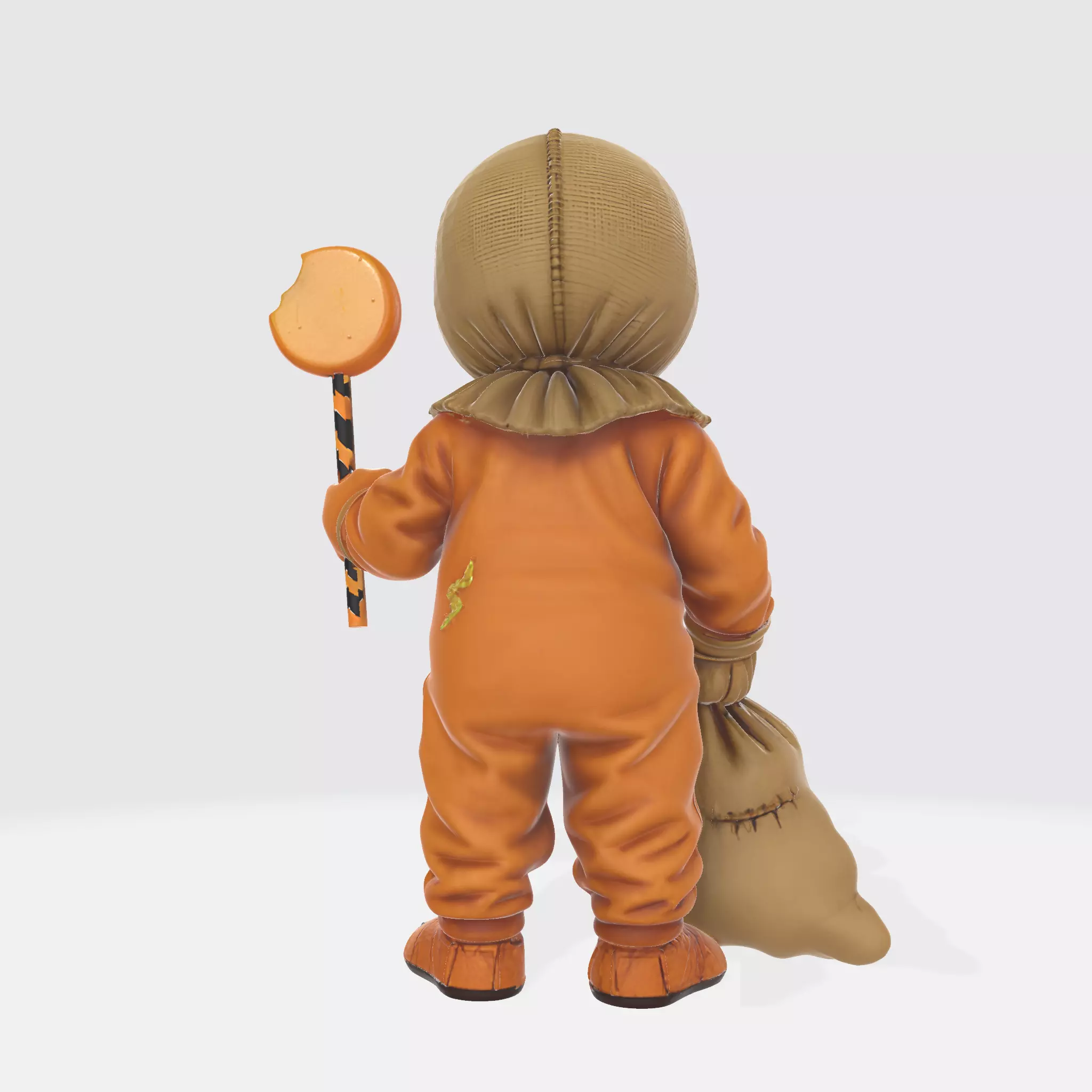 Sam Trick r Treat Horror Figurine Halloween Pumpkin Lollipop 3D print model_3