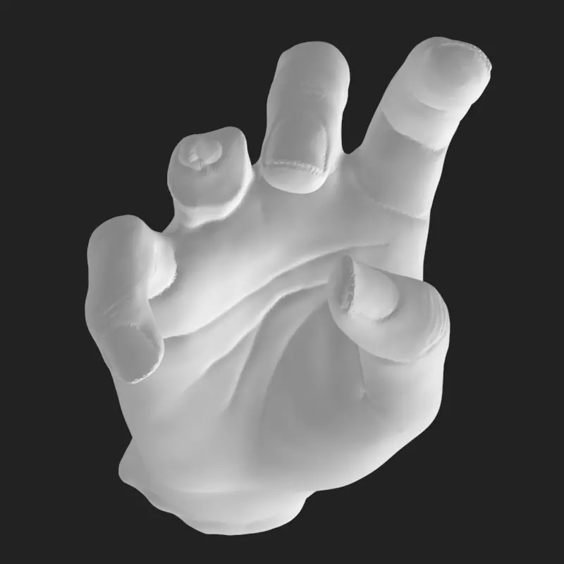 Severed Hand STL - Bloody Halloween Horror 3D Printable  3D print model_1