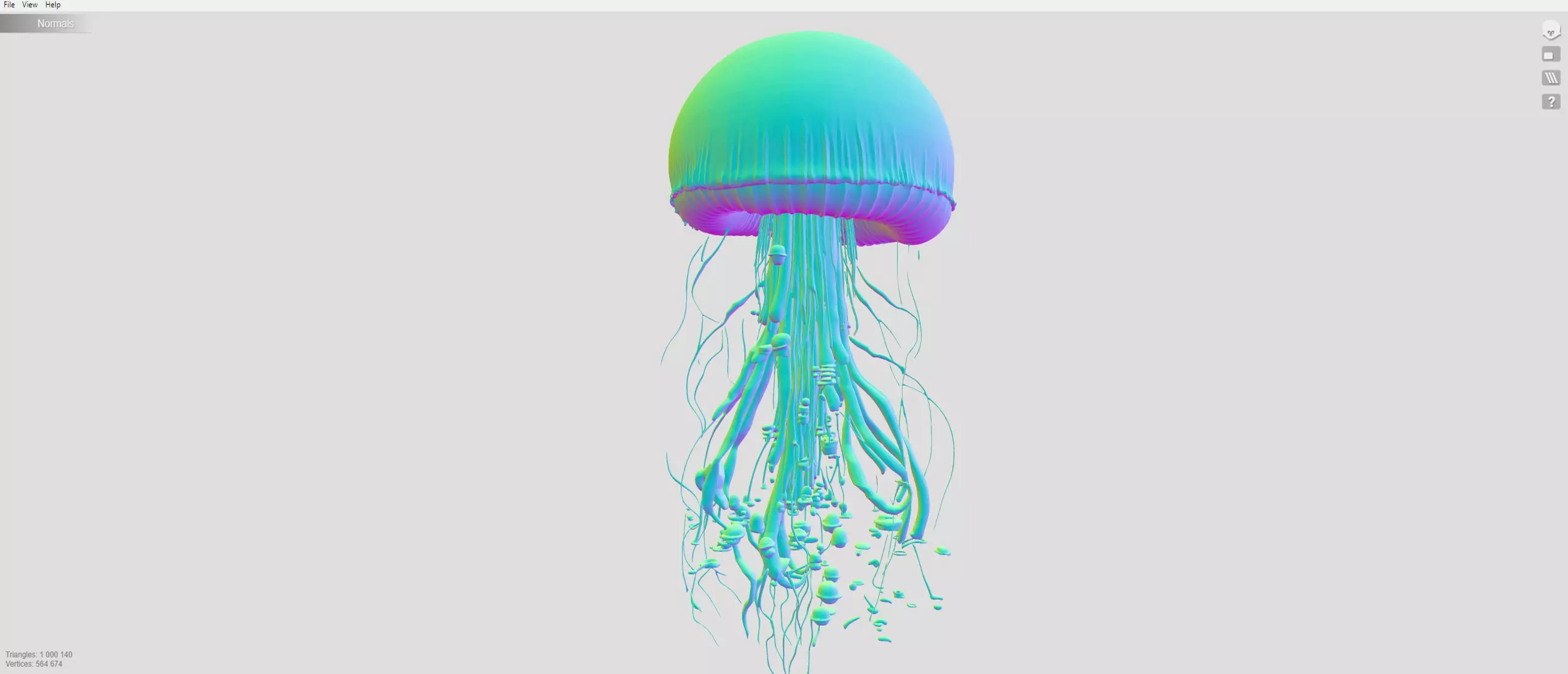 Pink  jellyfish 3D model_7