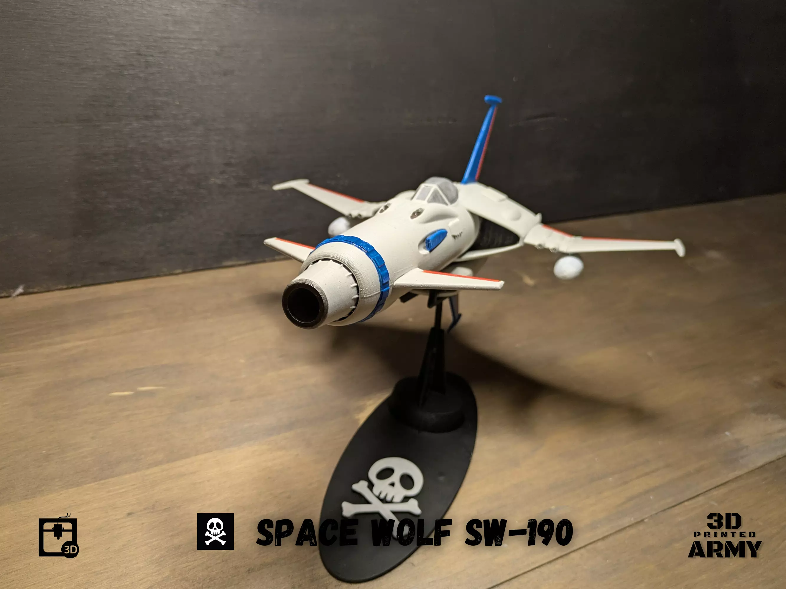 Hasegawa Space Wolf 1/72 - Maquette Plastique Du Vaisseau De Captain Herlock, CW01, à Monter, Détail Soigné