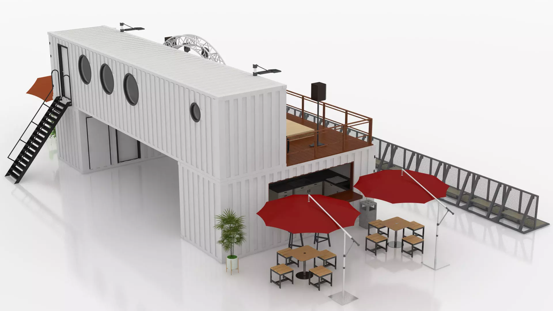 Container Scene Theater 3D model_3