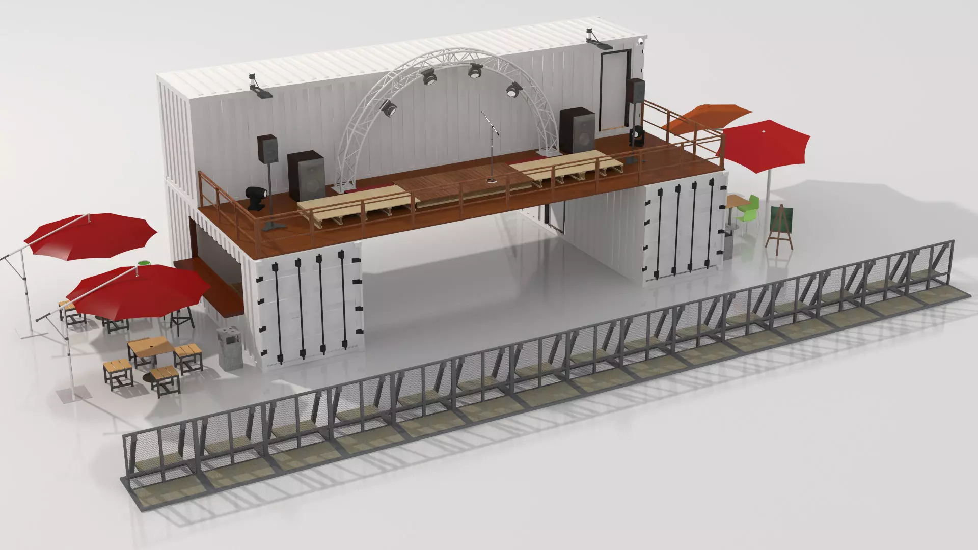 Container Scene Theater 3D model_0