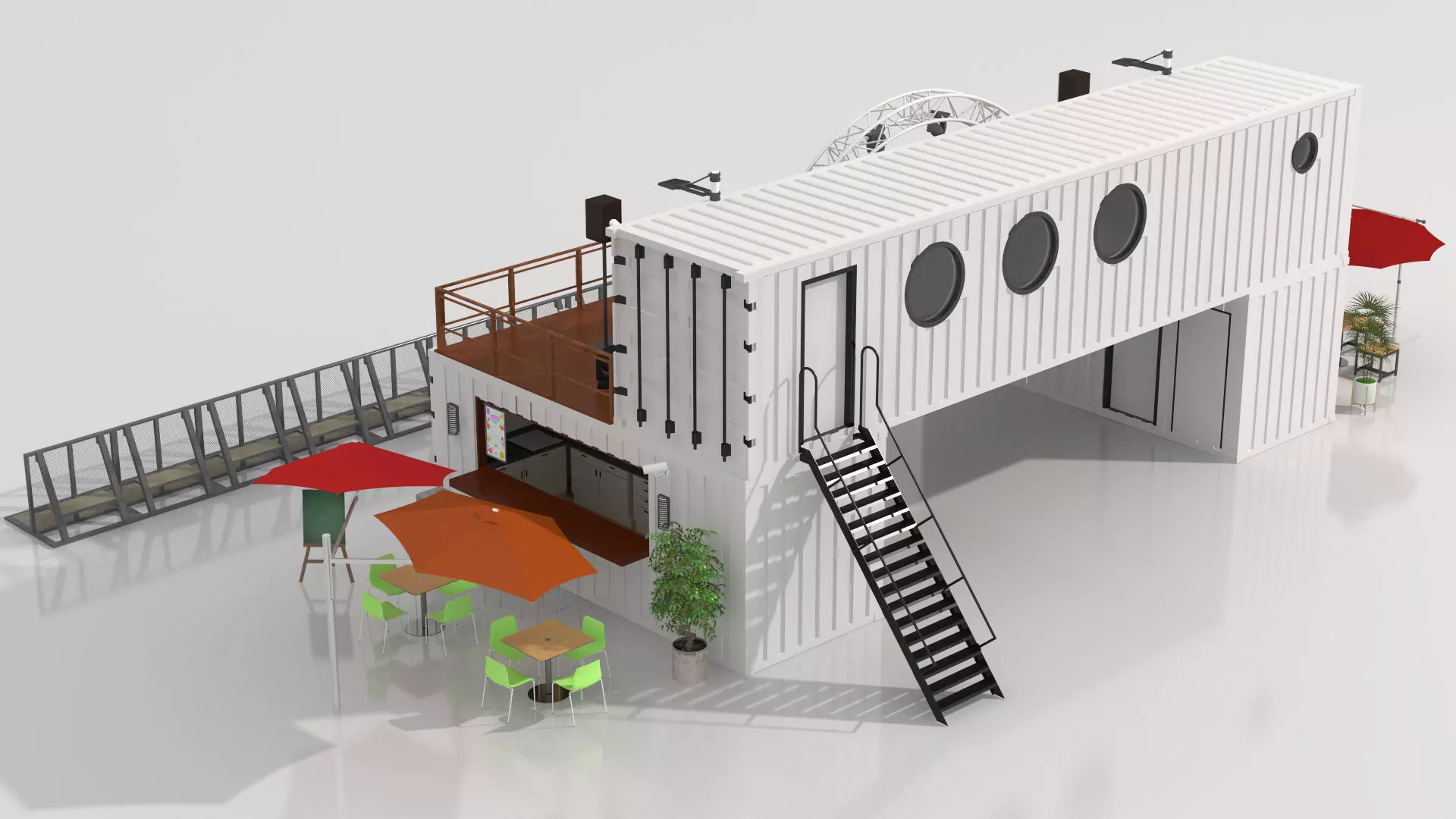 Container Scene Theater 3D model_2