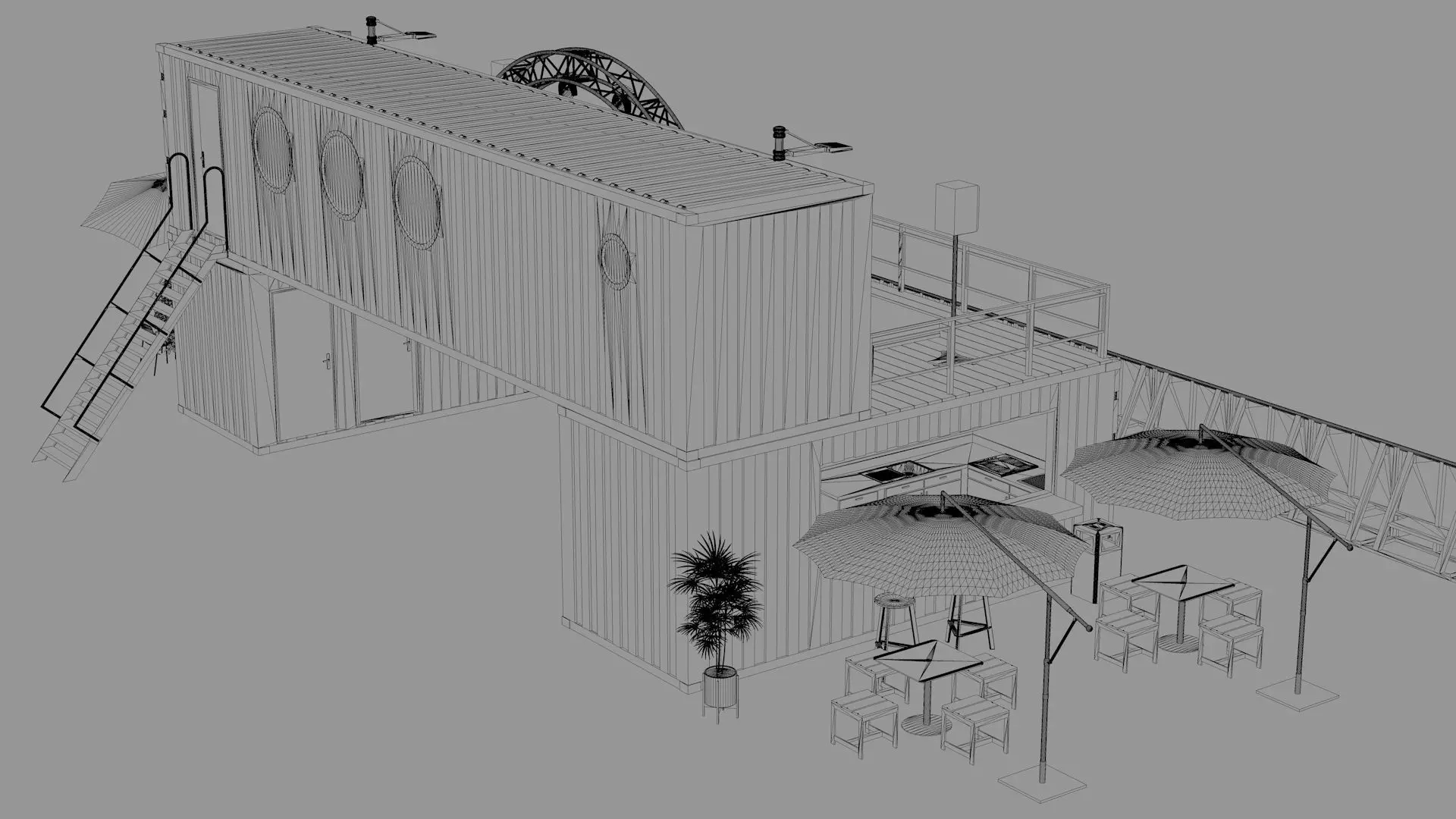 Container Scene Theater 3D model_16