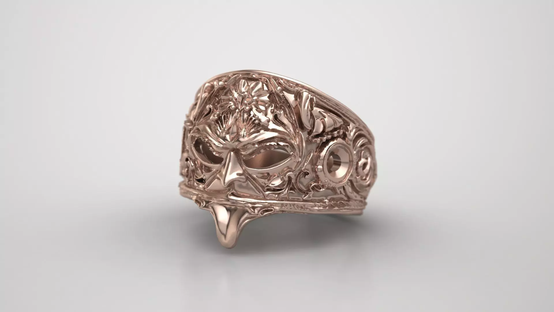 Mask of Secrets Ring Free 3D print model_3