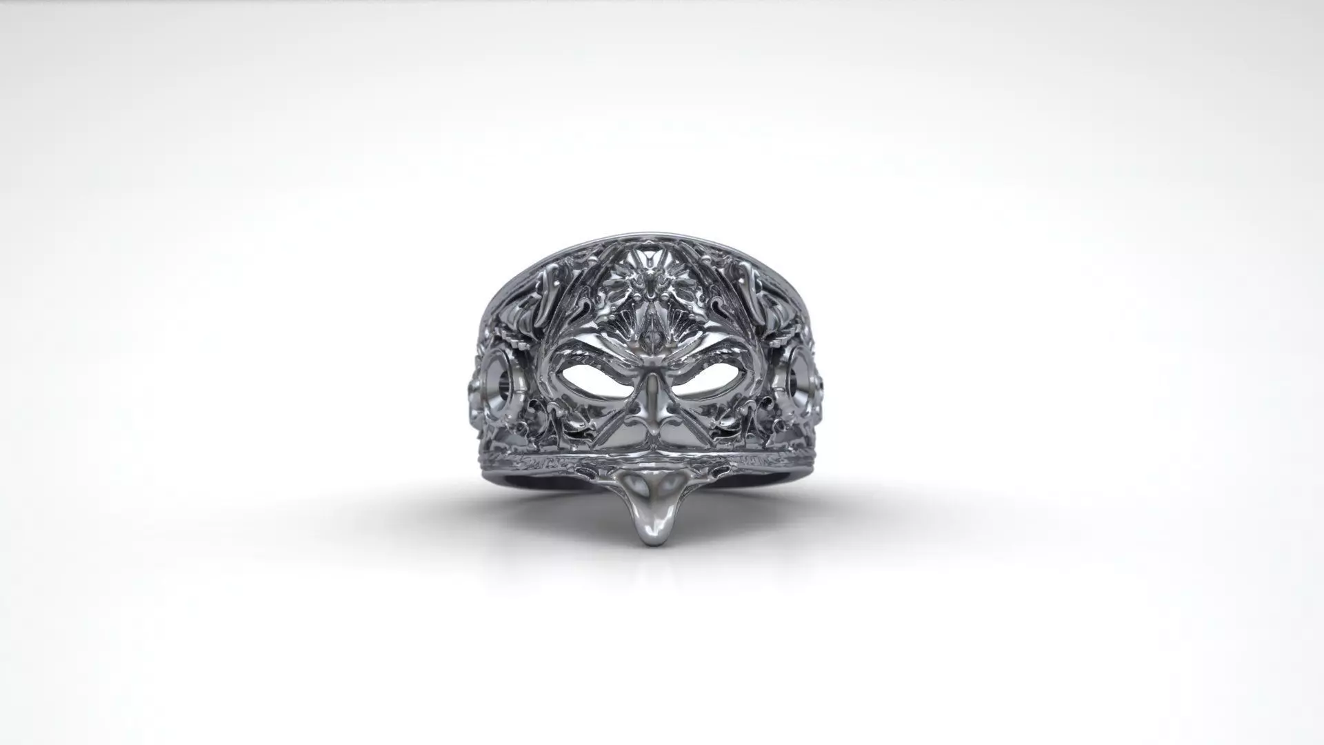 Mask of Secrets Ring Free 3D print model_4