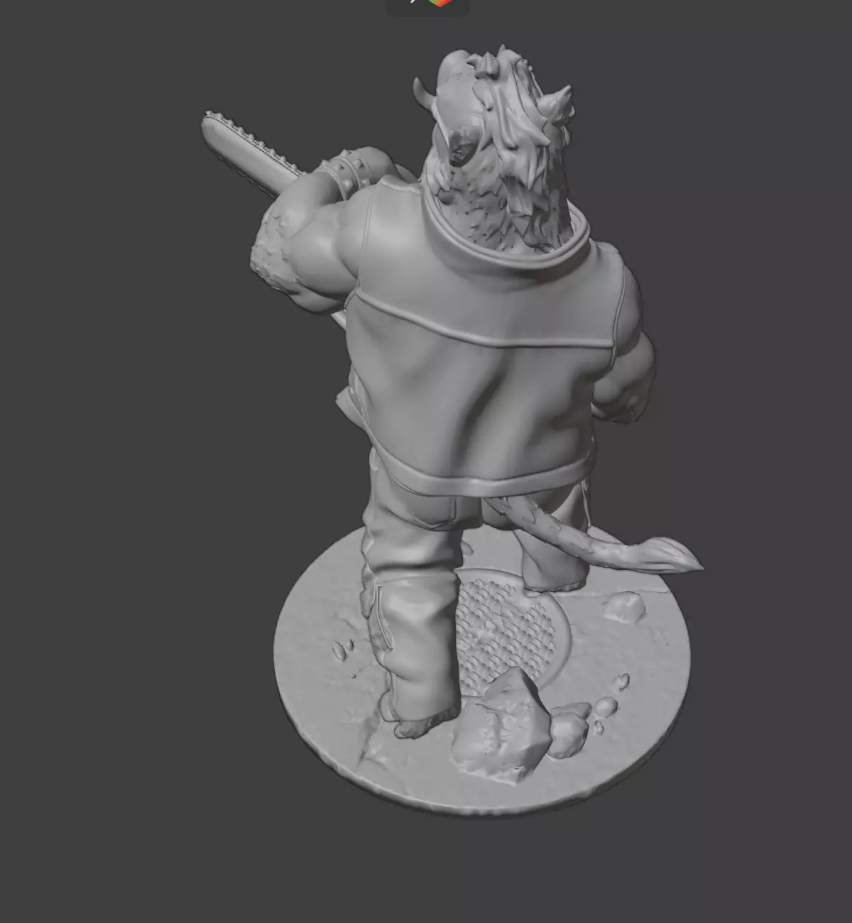 Power Boar STL 3D Model for 3D Printing 3D print model_3