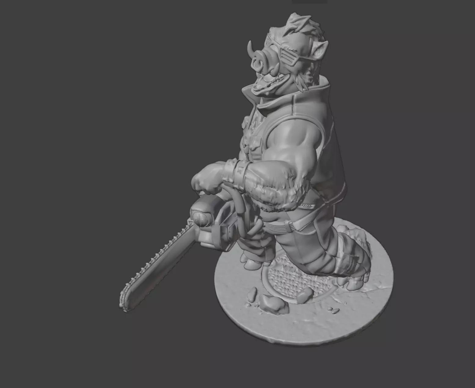 Power Boar STL 3D Model for 3D Printing 3D print model_2