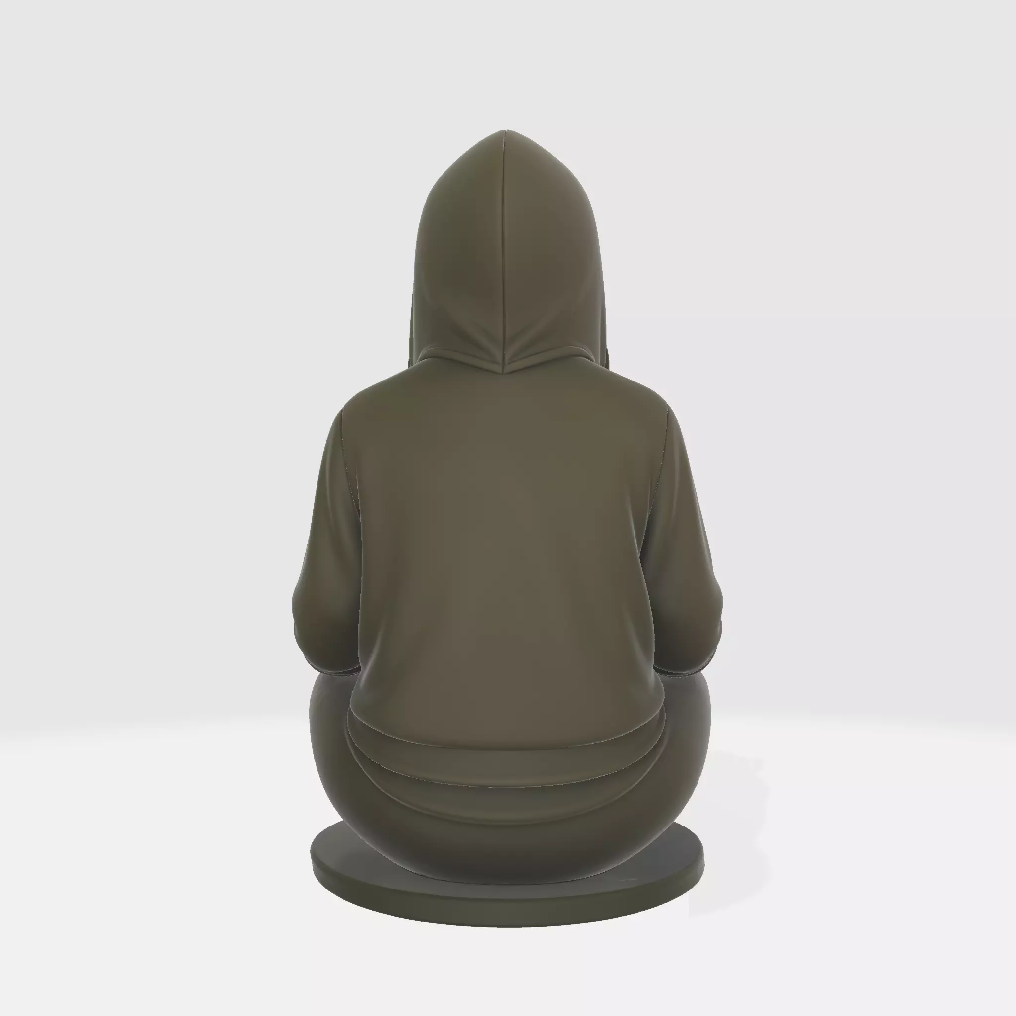 Meditating Ghost Face Horror Statue SCREAM Figurine 3D print model_2