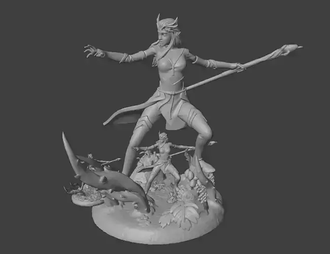 Natures Wrath Keyleth STL 3D Model for 3D Printing