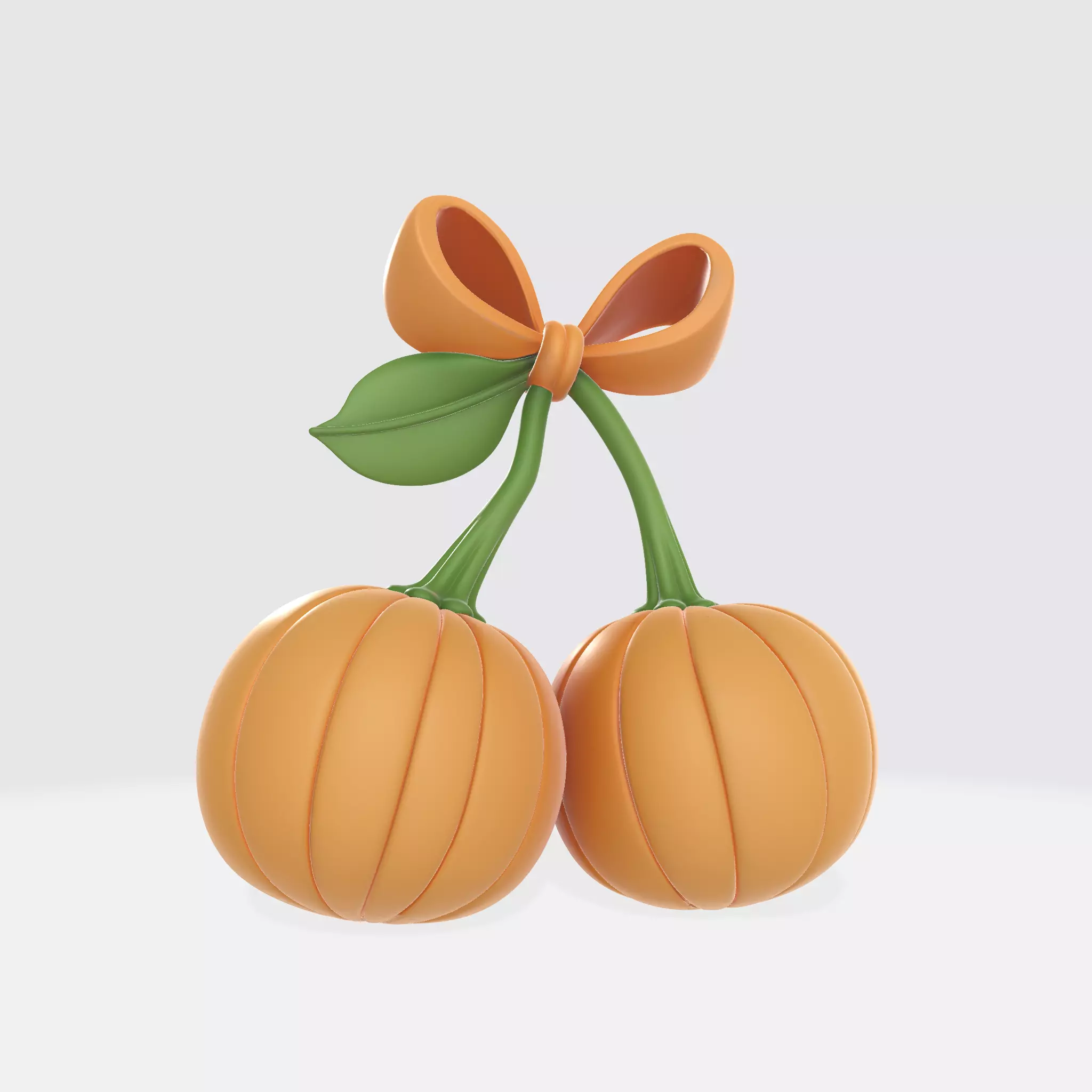 Nightmare Inspired Pumpkin Couple Keychain Jack Sally Pumpkin 3D print model_3