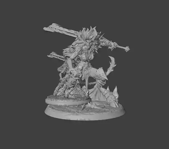 Marvel Rivals Demon Form Magik STL 3D Model for 3D Printing