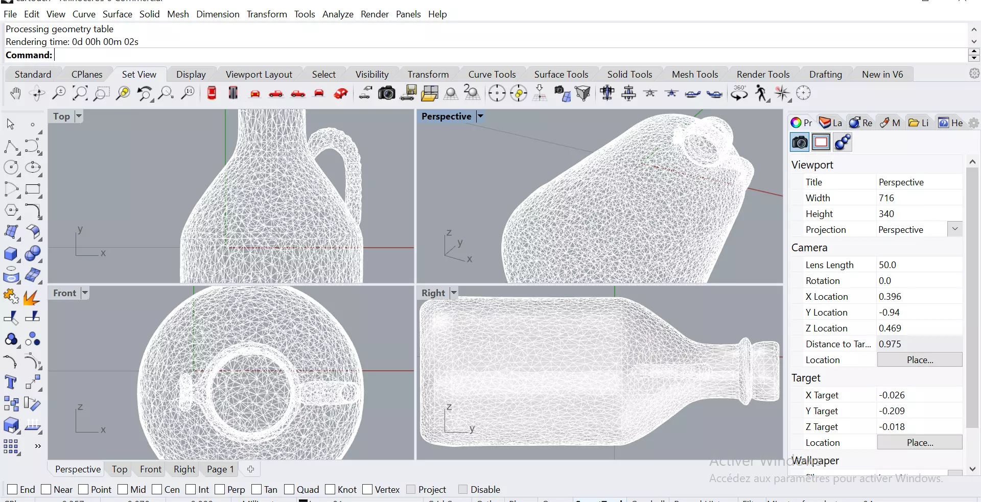 Decorative Water Bottle 3D model_2