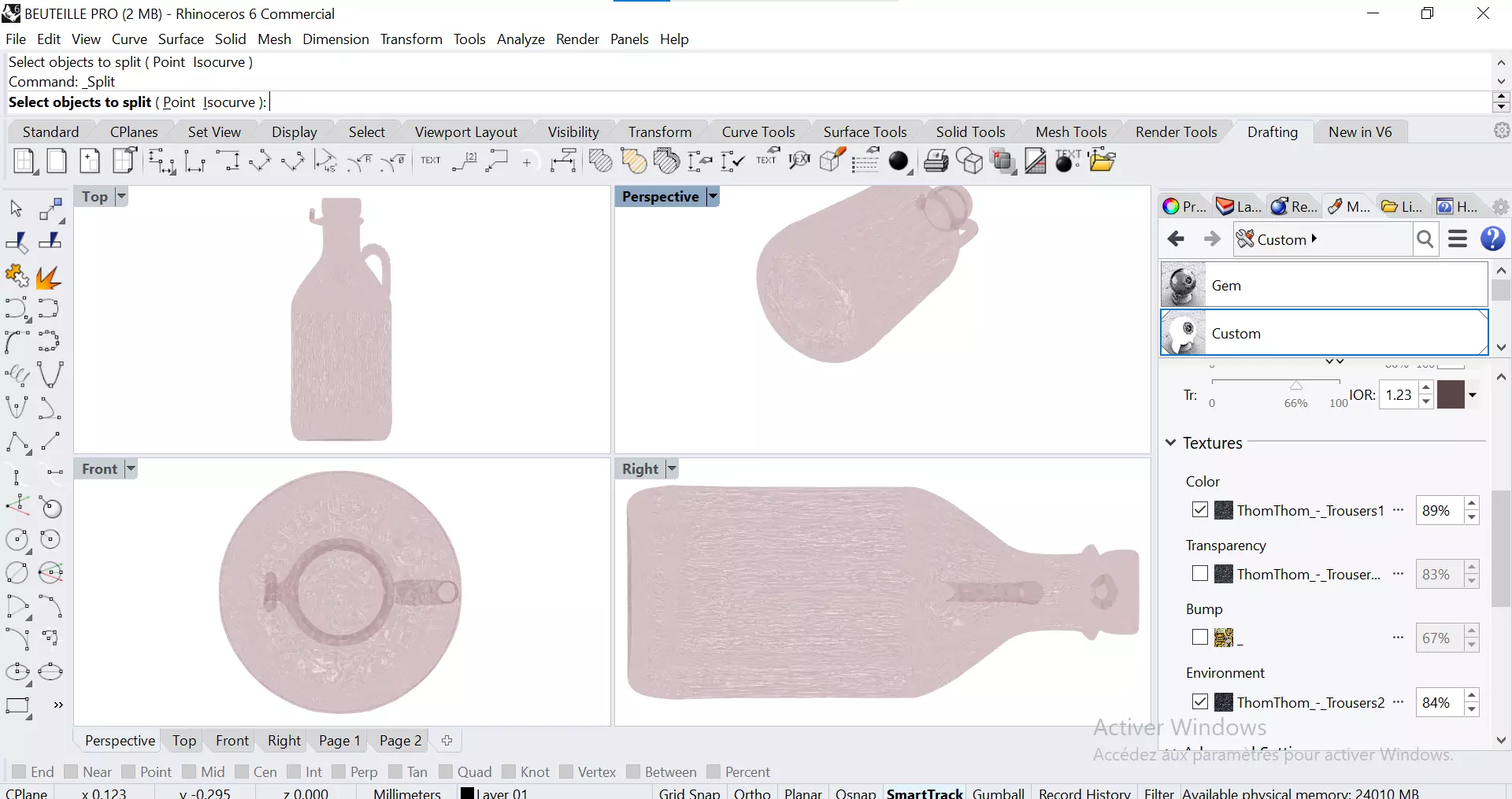 Decorative Water Bottle 3D model_1