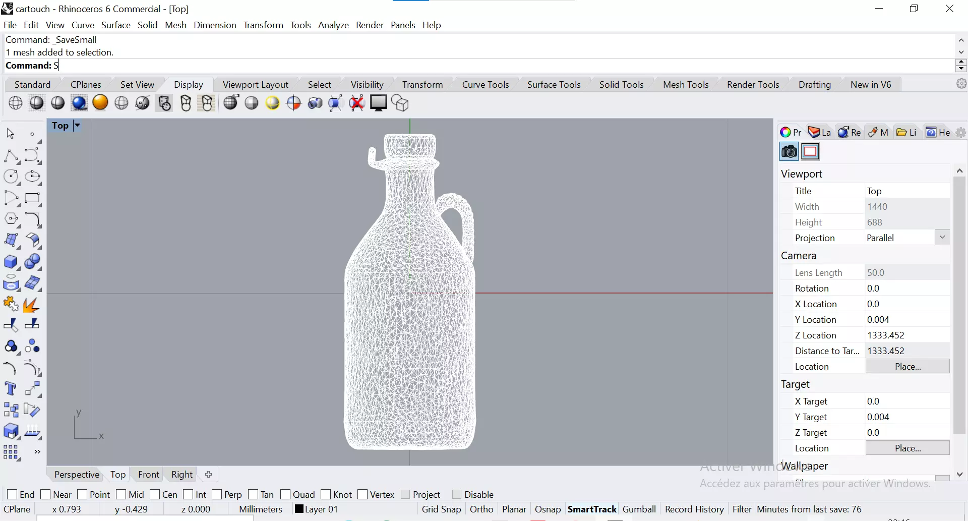Decorative Water Bottle 3D model_5