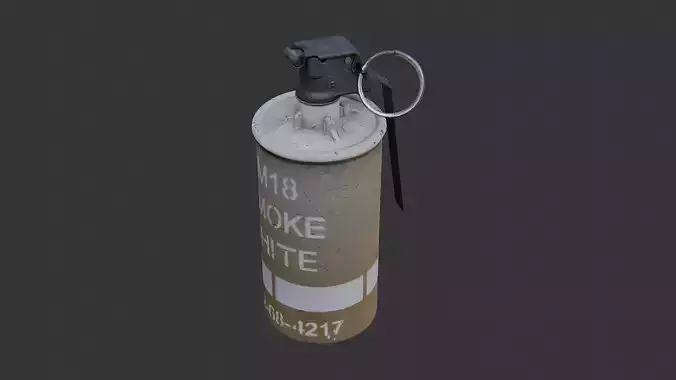 Smoke Grenade Prop with Ring Lever
