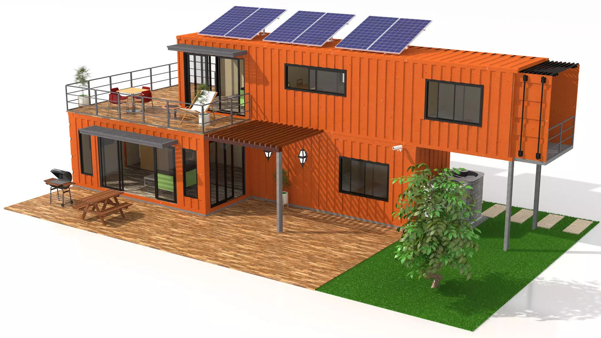 Container Villa  3D model_0