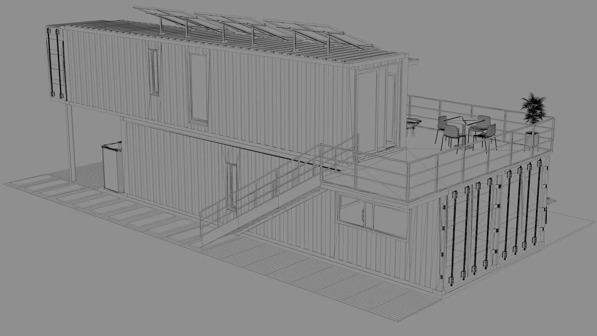 Container Villa  3D model_12