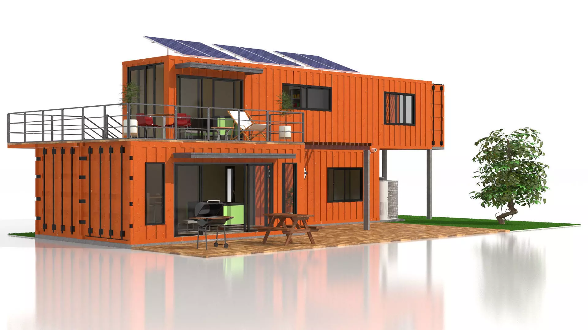 Container Villa  3D model_4