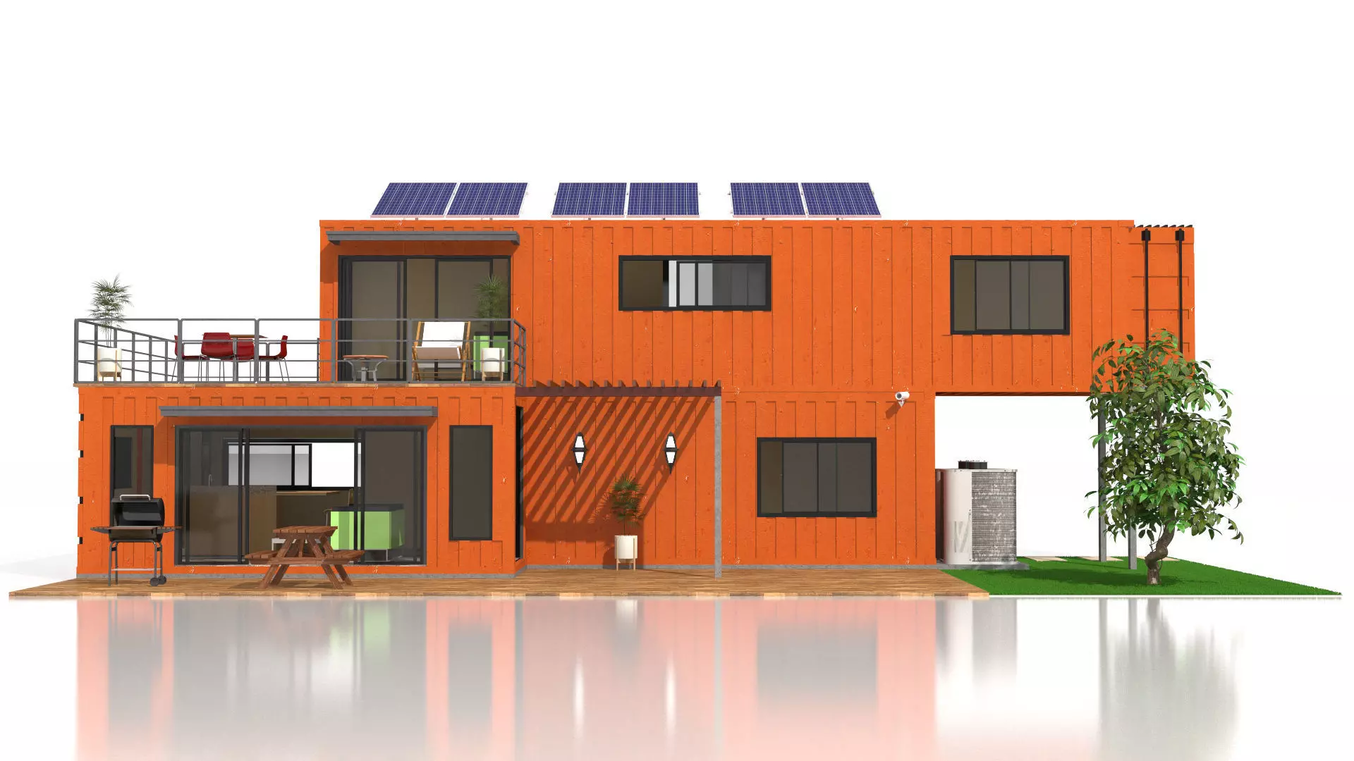 Container Villa  3D model_3