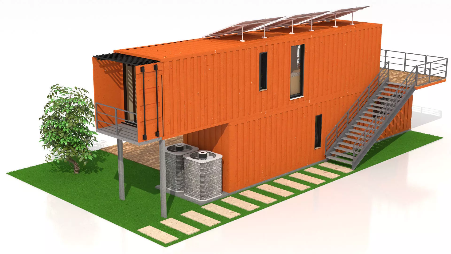 Container Villa  3D model_6