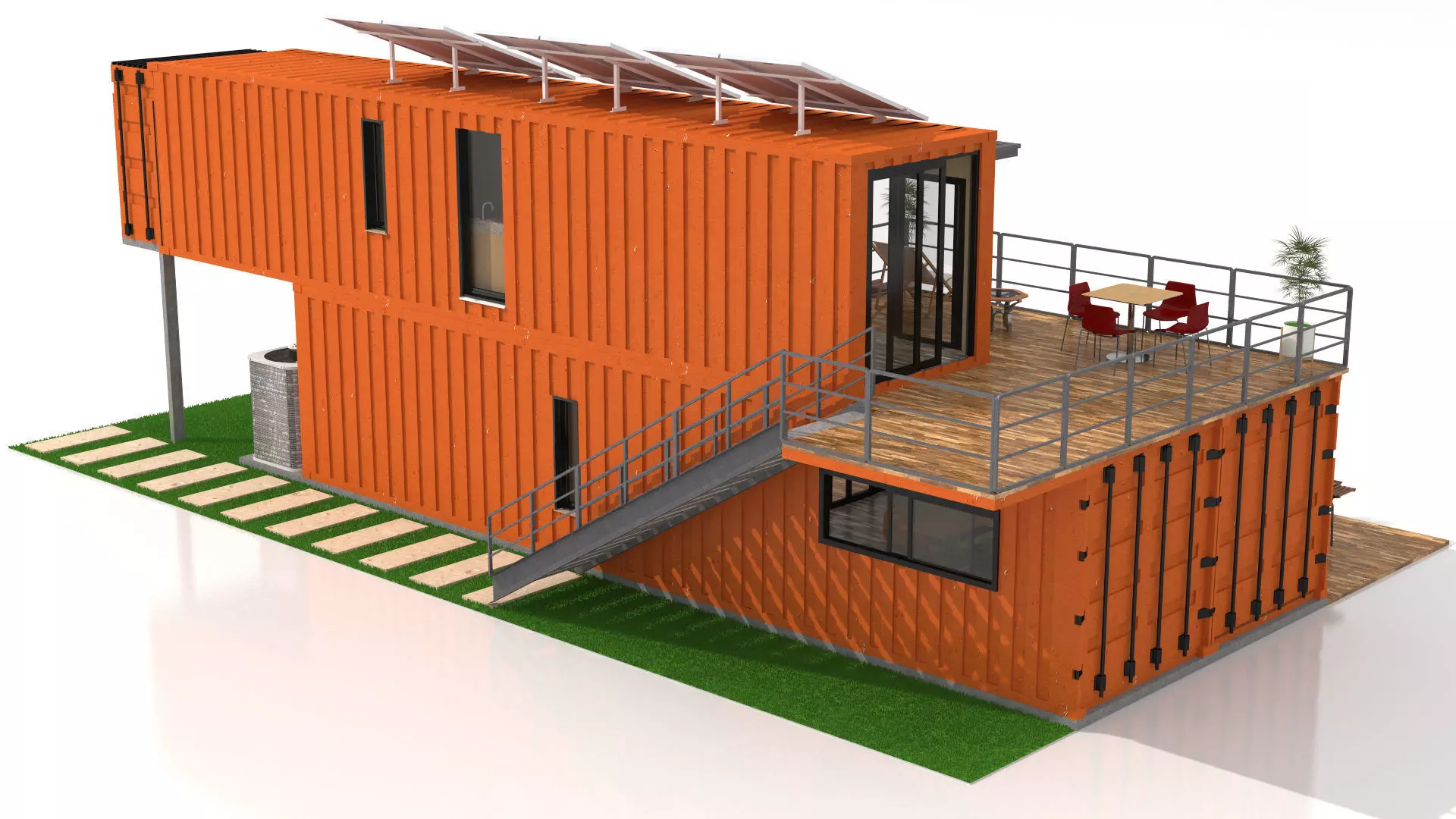 Container Villa  3D model_7