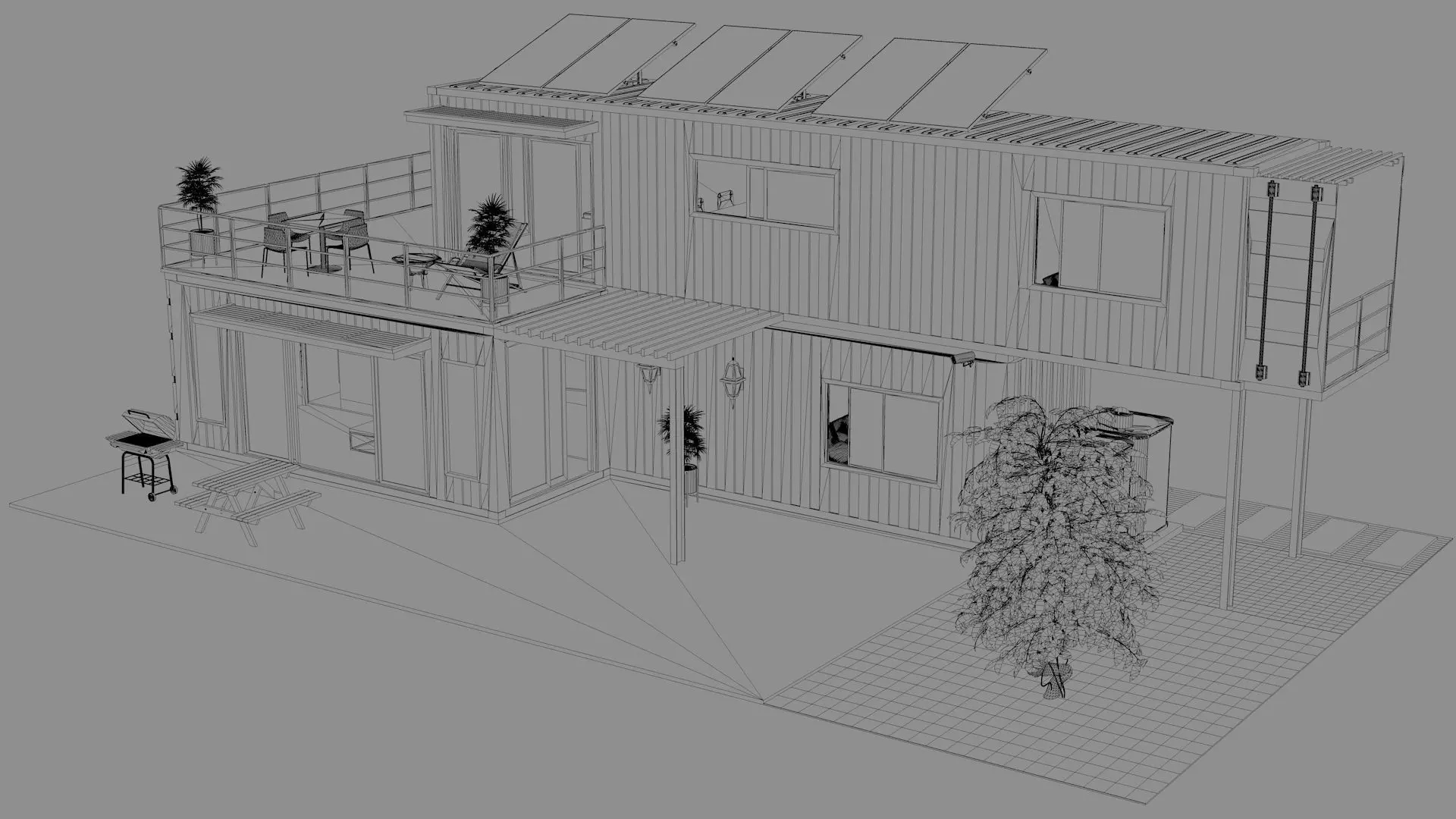 Container Villa  3D model_11