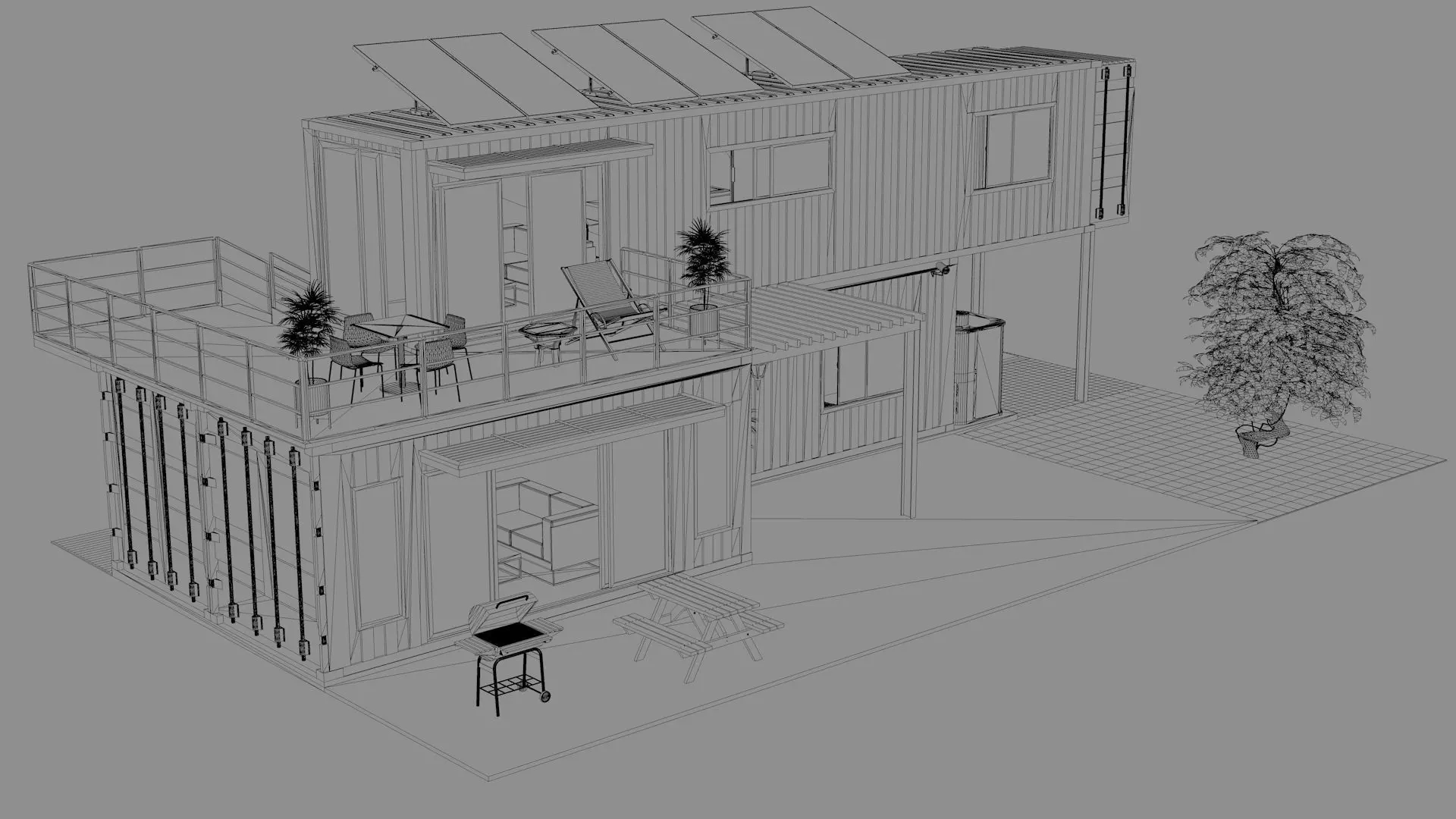 Container Villa  3D model_13