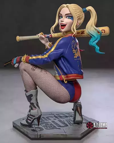 Harley Quinn STL Ready for 3D Printing