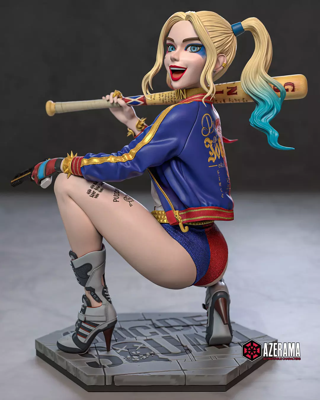 Harley Quinn STL Ready for 3D Printing 3D print model_2