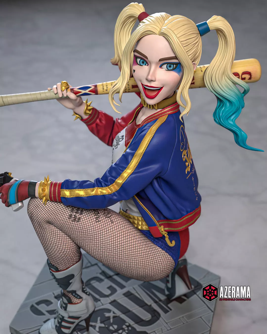 Harley Quinn STL Ready for 3D Printing 3D print model_6