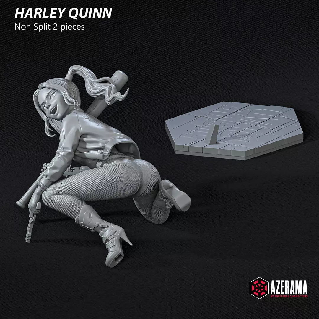 Harley Quinn STL Ready for 3D Printing 3D print model_11