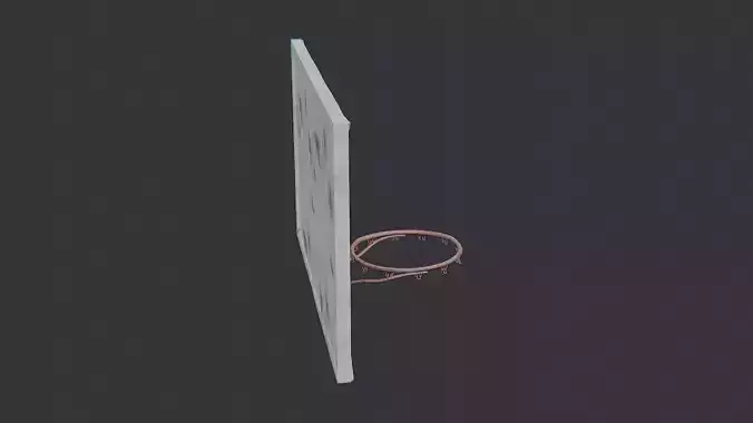 School Basketball Hoop Backboard and Rim with Decals