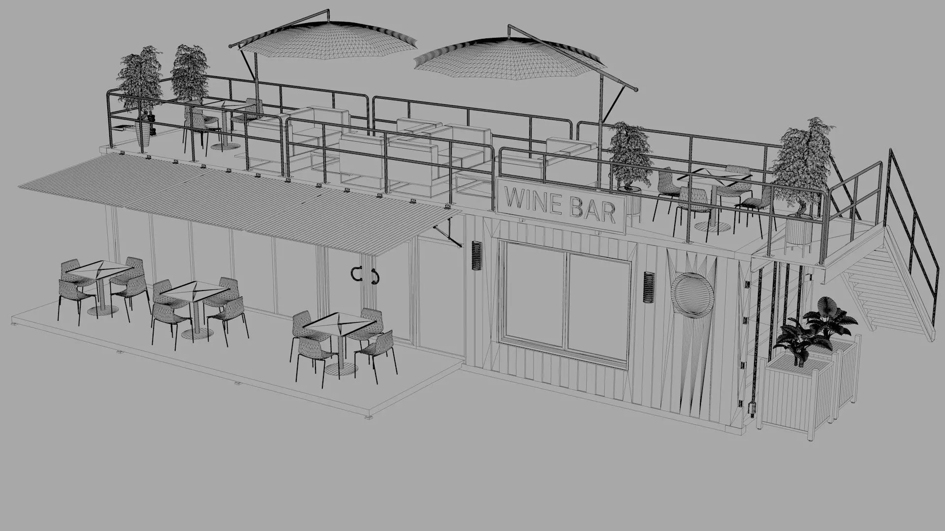 Container Wine Bar 3D model_17