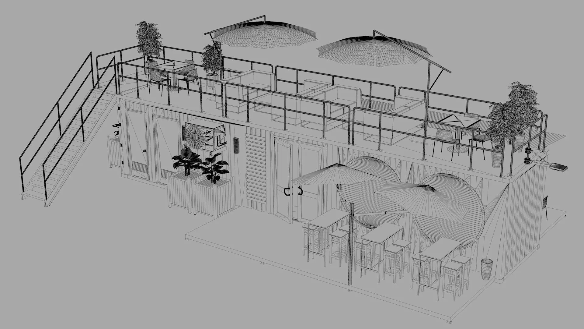 Container Wine Bar 3D model_18