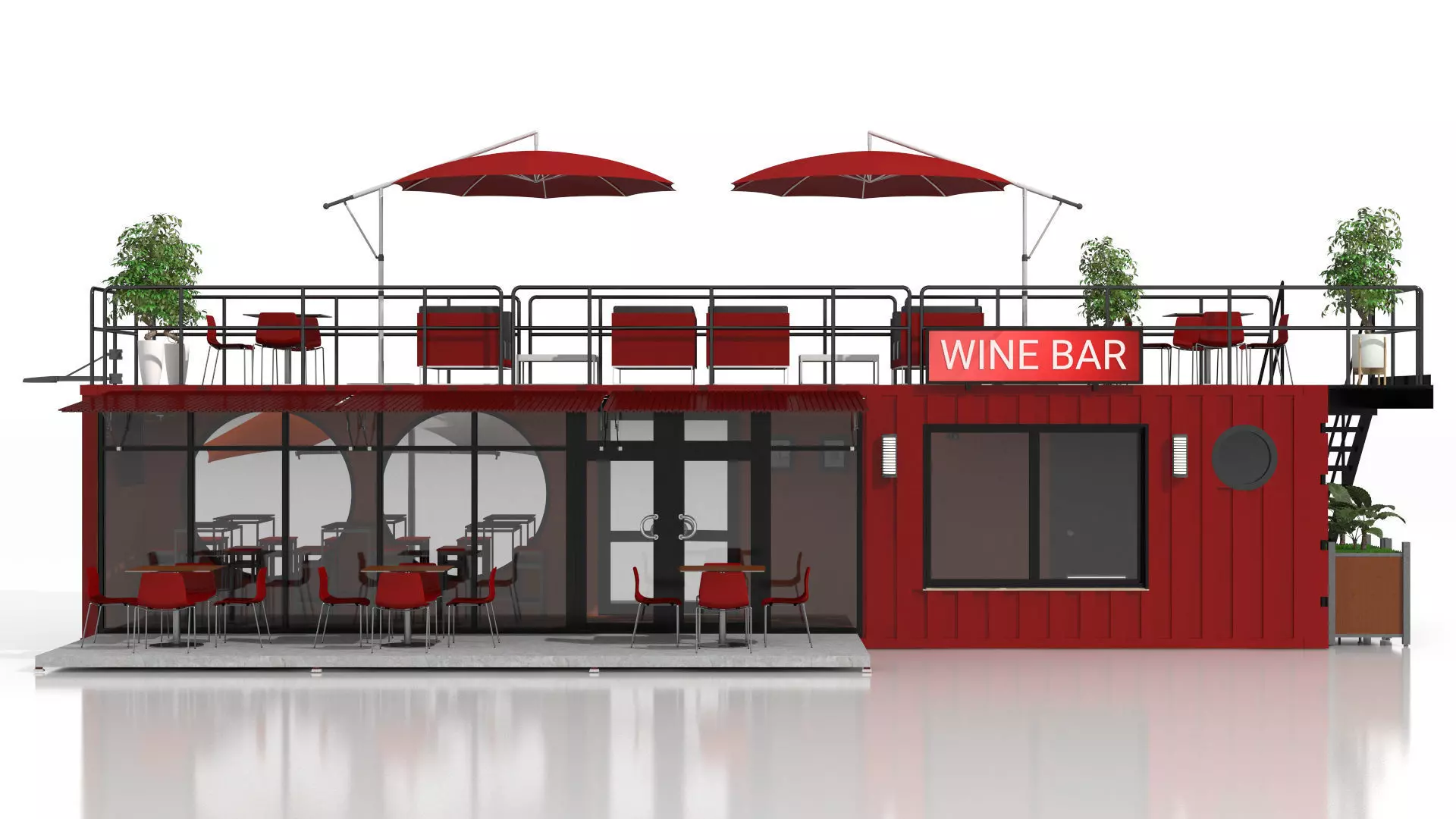 Container Wine Bar 3D model_8