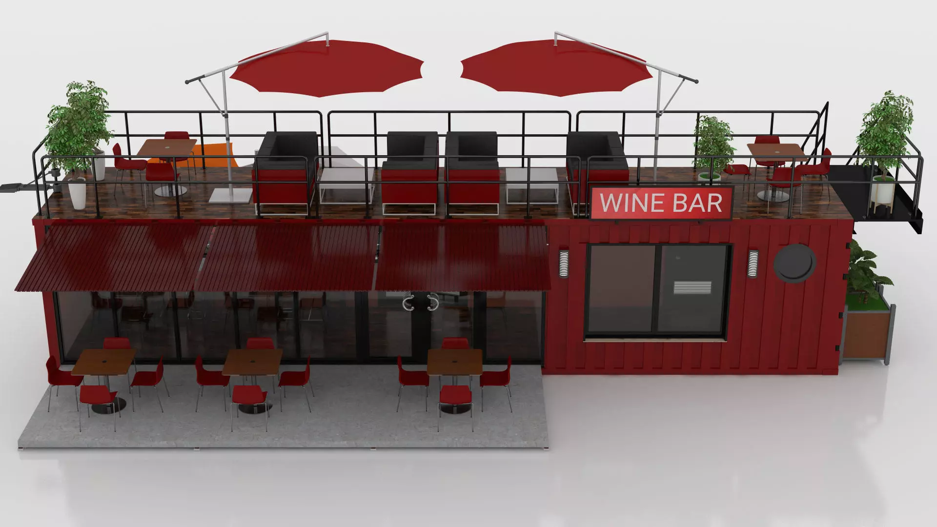 Container Wine Bar 3D model_16