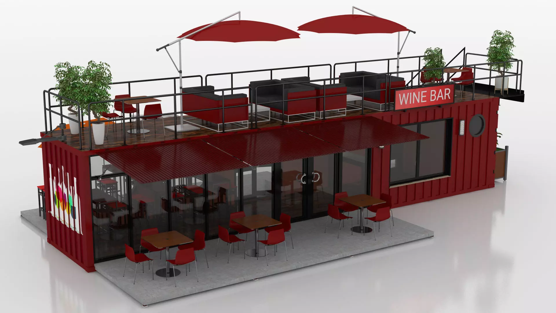 Container Wine Bar 3D model_15