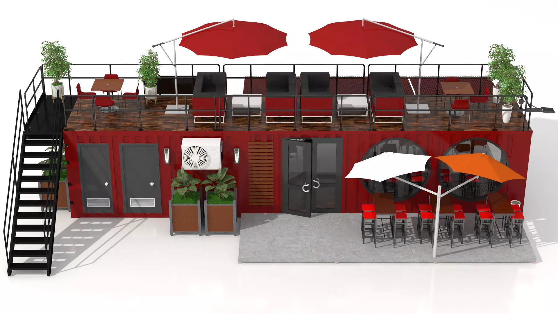 Container Wine Bar 3D model_5