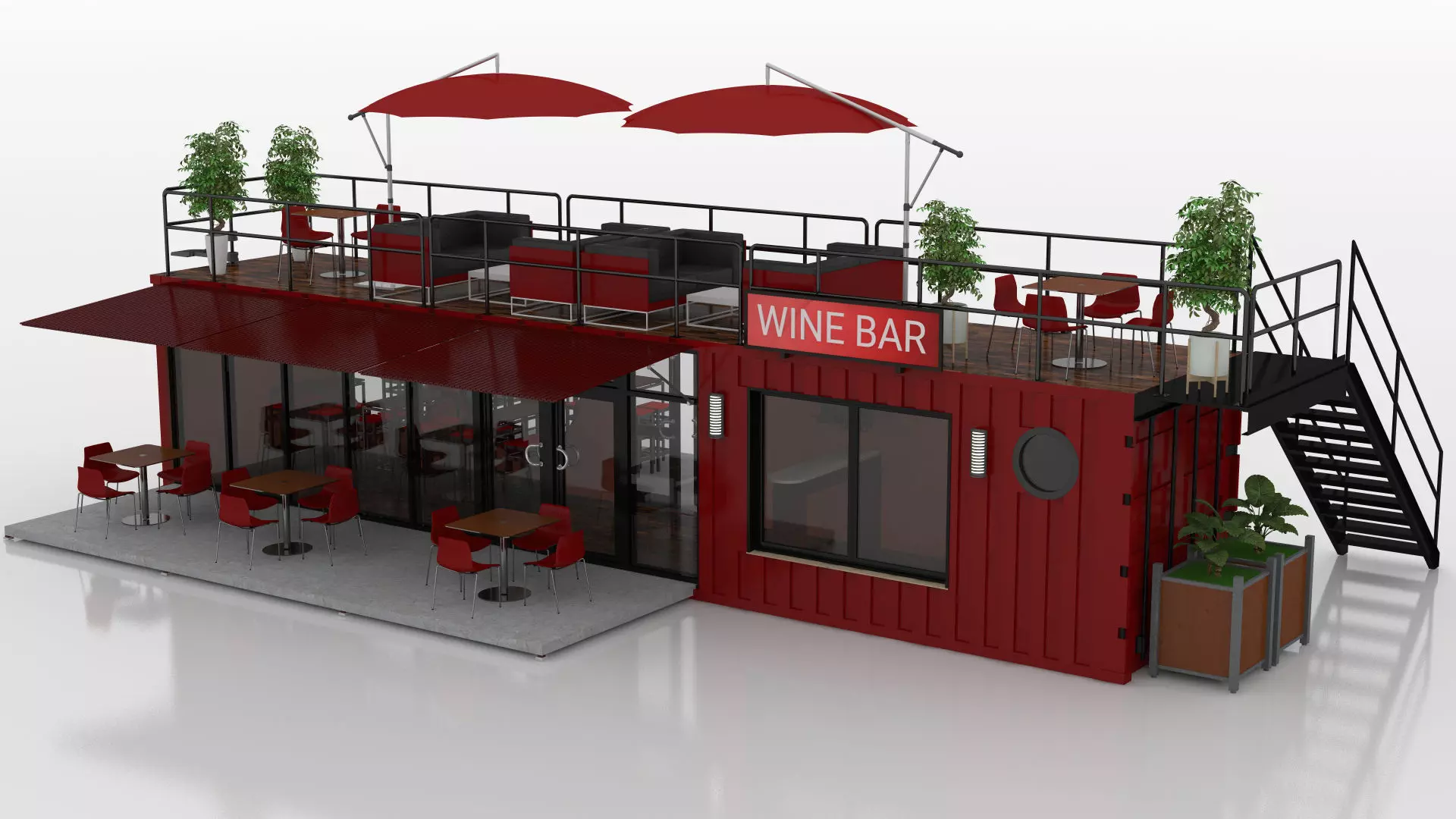 Container Wine Bar 3D model_14