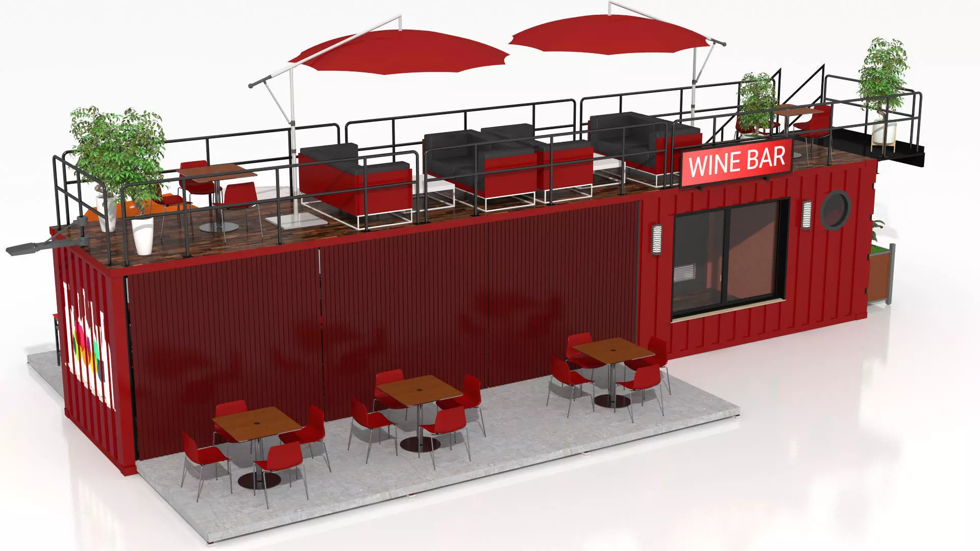 Container Wine Bar 3D model_11