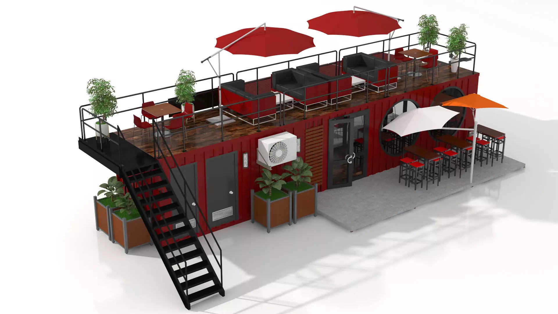 Container Wine Bar 3D model_3